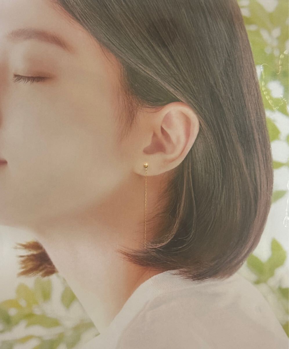 K18ロングピアス　チェーン　18金_画像4