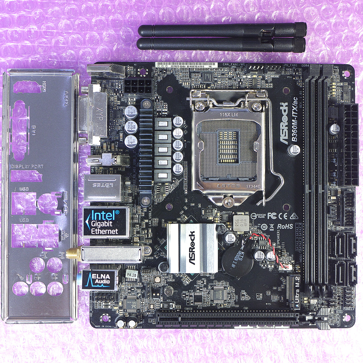 ASROCK　B360M-ITX　LGA1151　MiniITXマザボ CoffeeLake-S対応Wi-Fi搭載で1ランク上のMini-ITXマザーボード