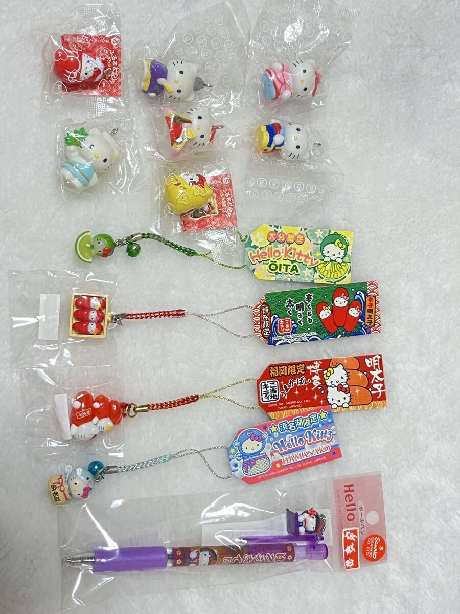 ハローキティ ご当地 キーホルダー ストラップ ボールペン タオル 20点セット サンリオ ハローキティ ご当地キティ キーホルダー ストラップ