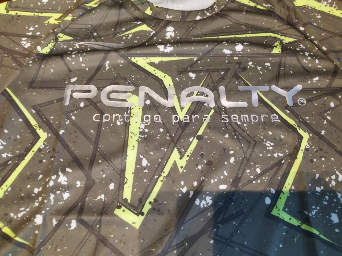【新品特価!定価4950円が69%OFF!】ペナルティ/サッカー/フットサル スプラッシュロゴプラシャツ PUS3119 PENALTY/2/オリーブ/サイズM_画像3