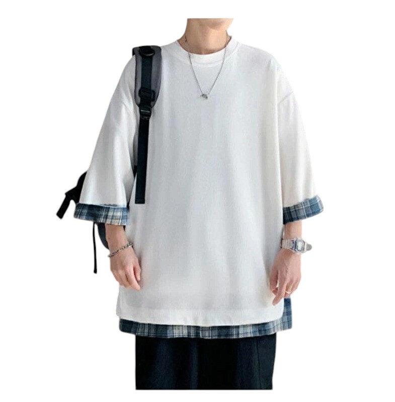 【関税・送料込*国内発送】ドロップショルダーTシャツドレス 送料込 未使用/匿名配送/メンズ五分袖Tシャツ クルーネック