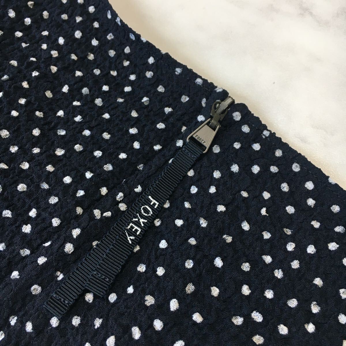 近年美品 タグ付 FOXEY フォクシー 洗える ドレス ワンピース 近年美品 タグ付 FOXEY フォクシー 洗える ドレス ワンピース