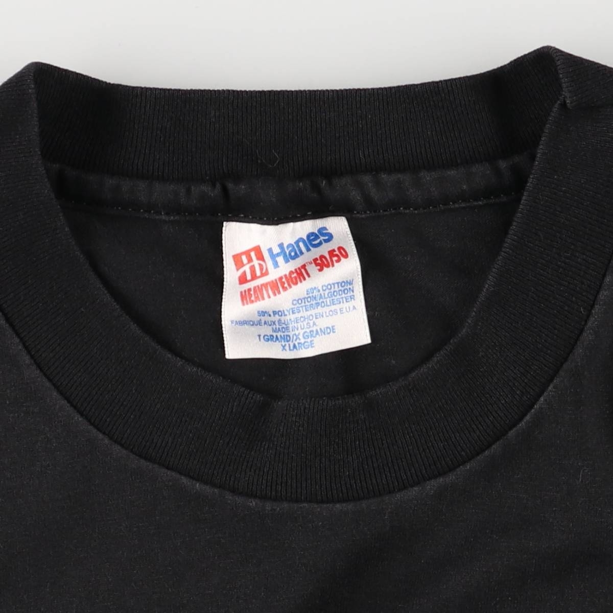 古着 90年代 ヘインズ Hanes HEAVYWEIGHT 50/50 プリントTシャツ USA製 メンズXL相当 ヴィンテージ /eaa568020_画像3