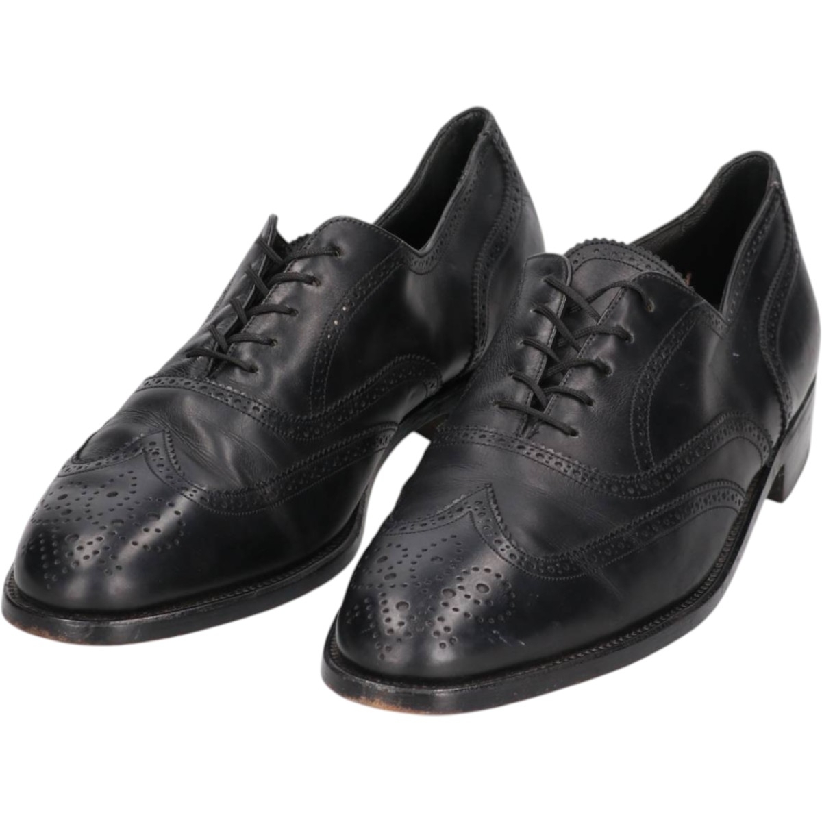 古着 バリー Bally セミブローグ ウイングチップシューズ フランス製 9 1/2B メンズ28.0cm相当 /saa013578_画像1