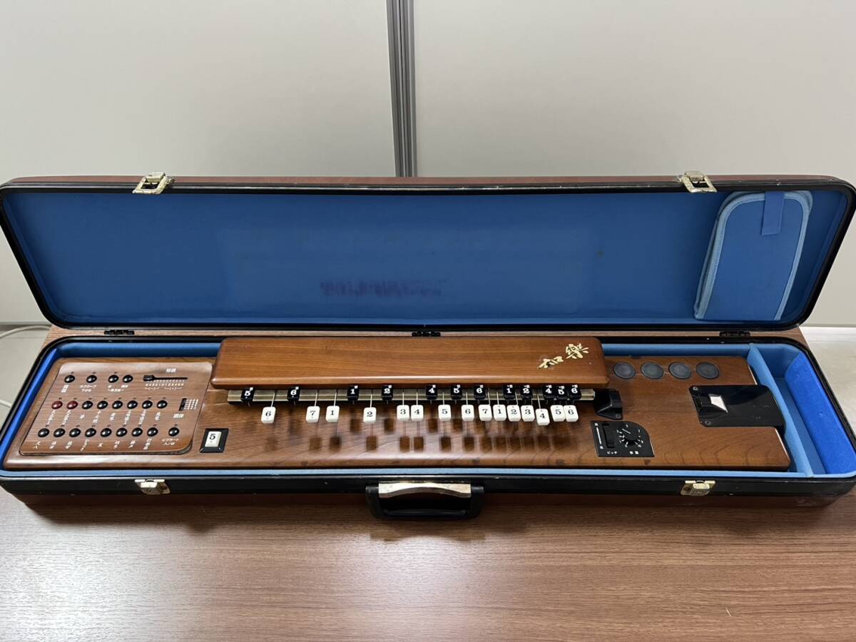 SUZUKI スズキ 電子 大正琴 和楽 TES-100 動作品 大正琴 SUZUKI TES-100 スズキ 鈴木楽器店 和楽 ハードケース