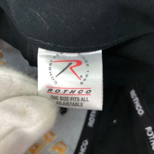 ROTHCO ロスコ タグ付き SECURITY ブラック ゴールド キャップ 帽子 SIZE : FREE ブラック RE632023111308_画像8