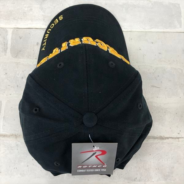 ROTHCO ロスコ タグ付き SECURITY ブラック ゴールド キャップ 帽子 SIZE : FREE ブラック RE632023111308_画像6