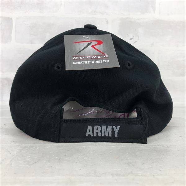 ROTHCO ロスコ タグ付き シャドーキャップ ARMY キャップ 帽子 SIZE : FREE ブラック RE632023111312_画像5