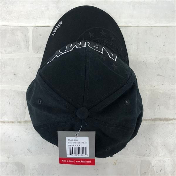 ROTHCO ロスコ タグ付き シャドーキャップ ARMY キャップ 帽子 SIZE : FREE ブラック RE632023111312_画像6