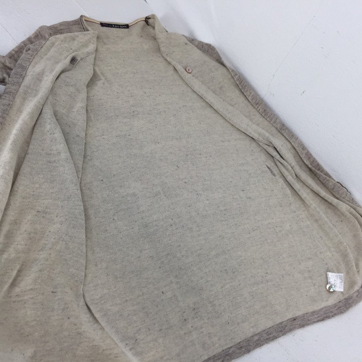 pal'las palace パラスパレス リネン/コットン 七分袖 ロングカーディガン SIZE:2 ベージュ LH632025071006_画像8