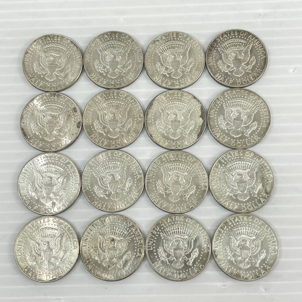 アメリカ合衆国 ケネディハーフダラー銀貨まとめ 10枚 2507M1916 アメリカ ケネディハーフダラー50セント銀貨 1965年