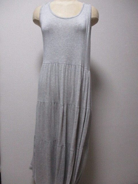 ディージー　　　グレー★ノースリーブ～ロングワンピース_画像1