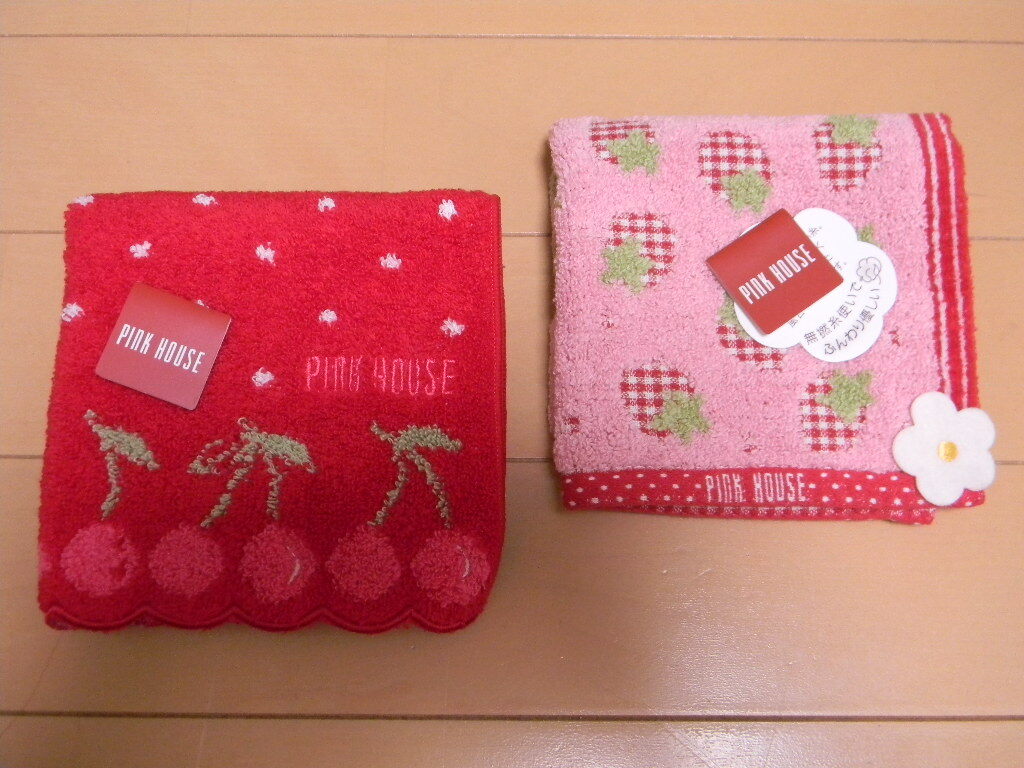 【未使用】PINK HOUSE ピンクハウス ハンカチ 2枚セット ピンクハウスのタオルハンカチ 2枚セット PINK HOUSE|Yahoo
