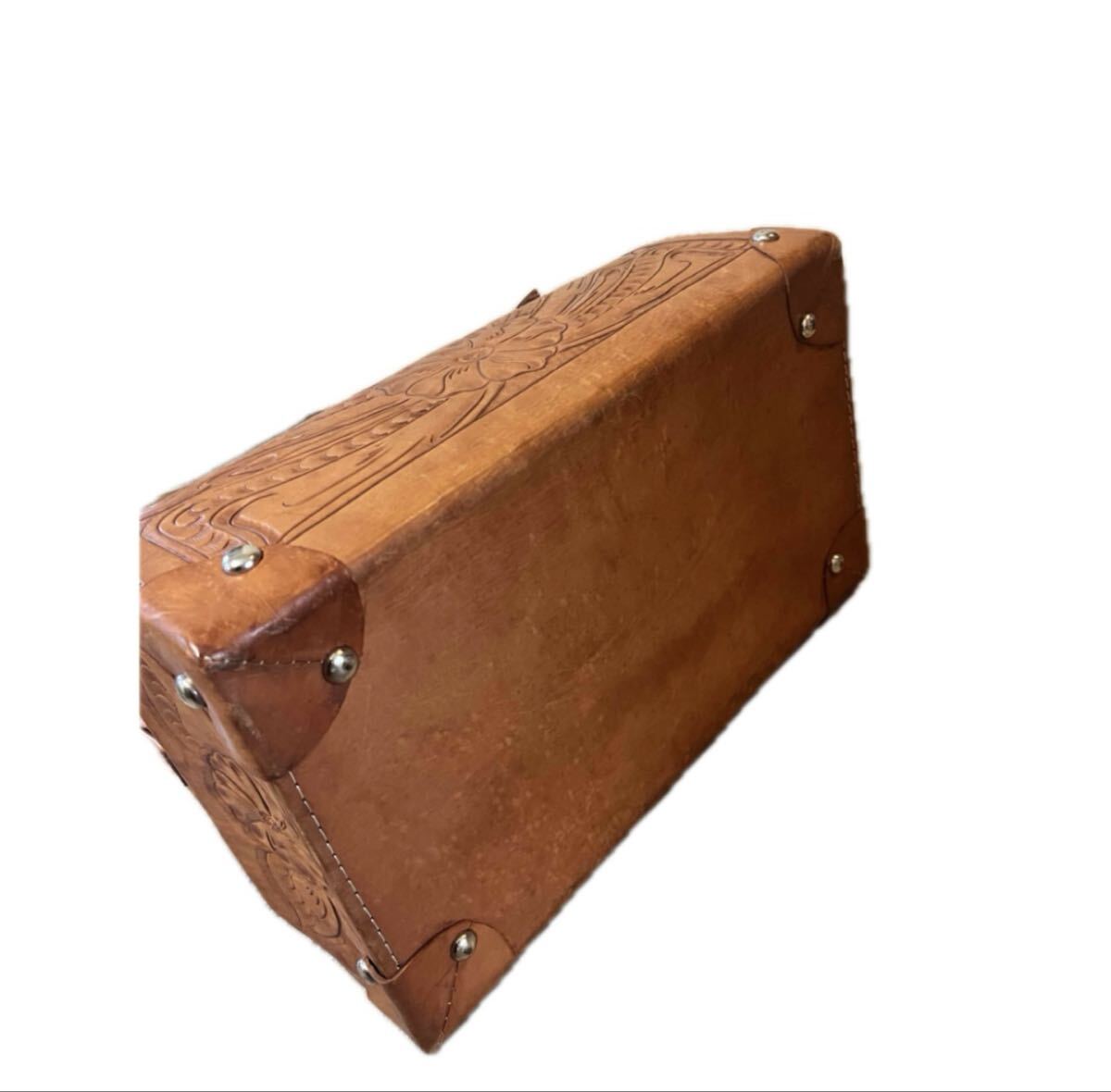  натуральная кожа гладкая кожа кожа Carving ручная работа сумка "Boston bag" 