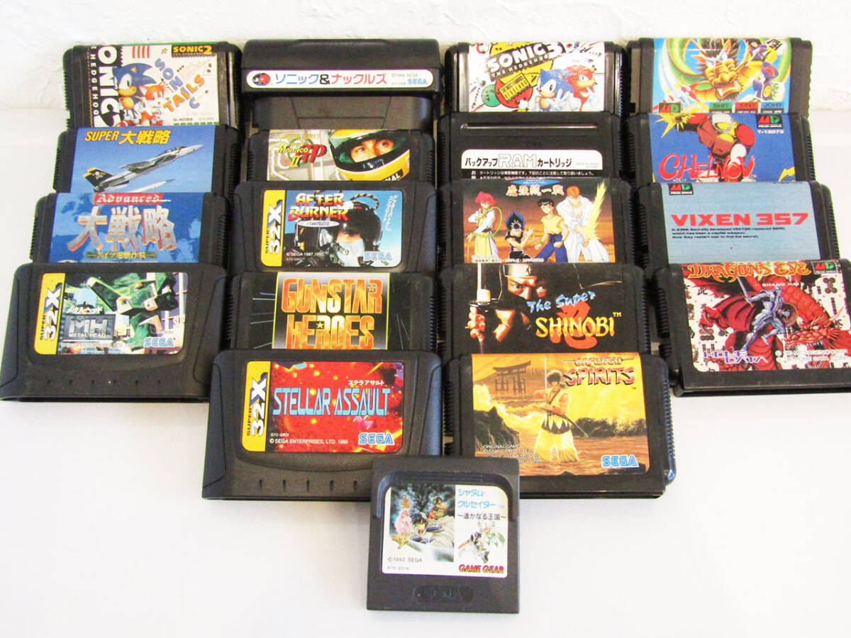 *ゲームギア カセット まとめ売り ソフト ☆19個 まとめ売り / SEGA セガ / MD メガドライブ / ゲームギア