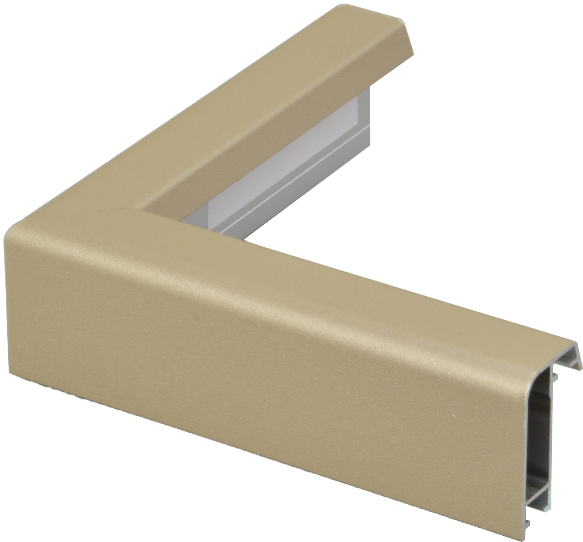 額縁　油絵/油彩額縁 アルミ製 仮縁 6571（アフィックス２８） F100号 シャンパンゴールド