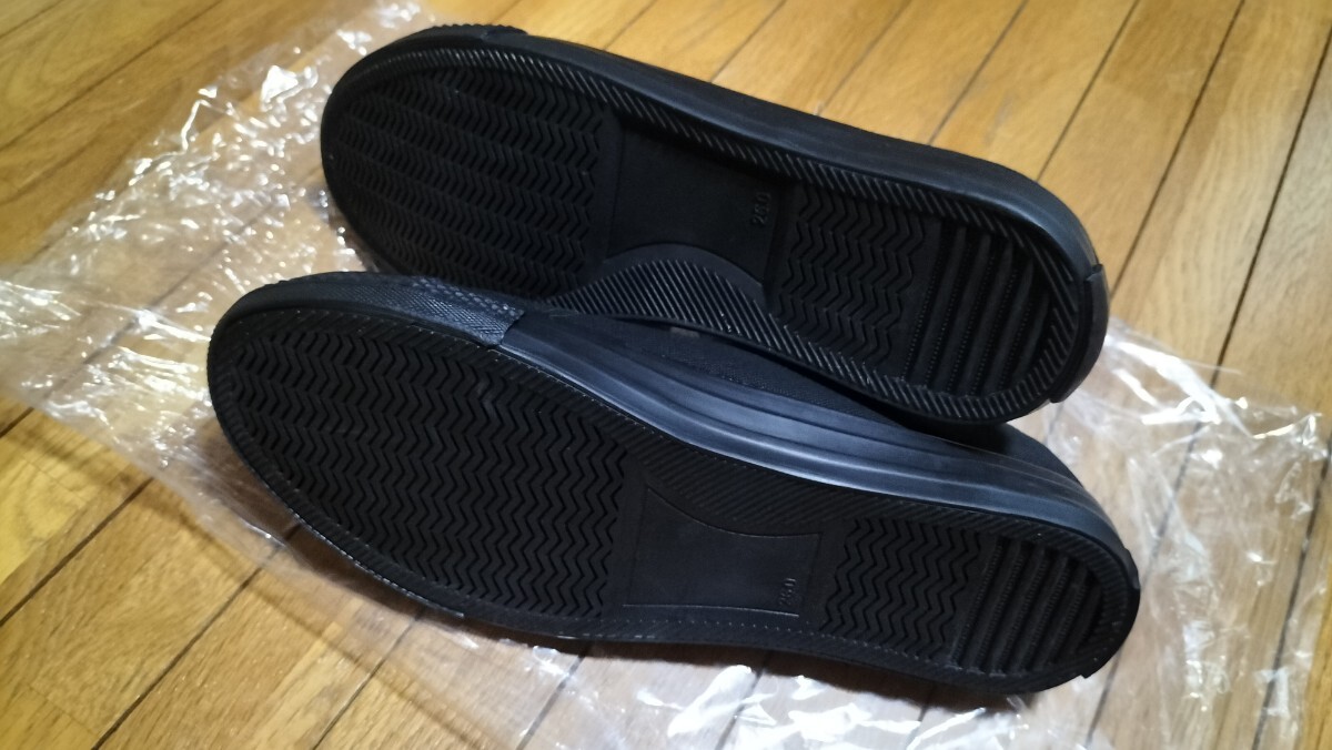 新品未使用タグ付き　スニーカー　オールブラック　黒　コンバース風　26.0cm_画像6