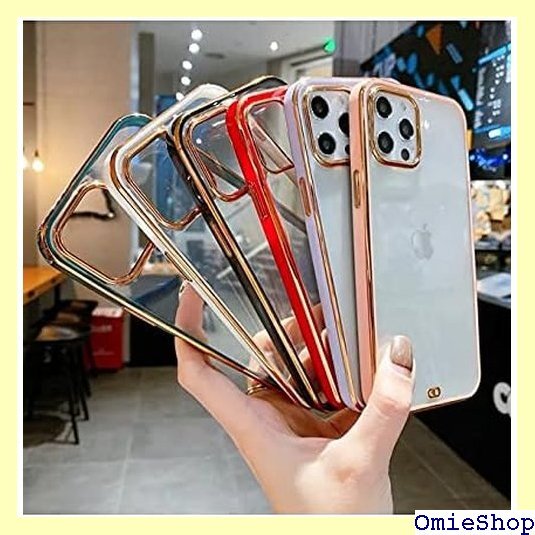 lili クリア ケース メッキ ゴールド 韓国 かわ 流行 くすみ 耐衝撃 iPhone 7/8/SE ピンク 146_画像3