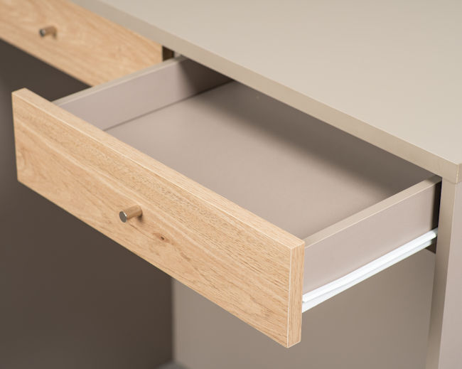 落ち着いた雰囲気 ゴミ箱上キッチンカウンター幅90 ダストカウンター 引出付（182）_画像6