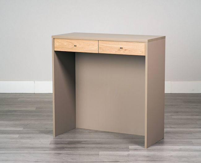 落ち着いた雰囲気 ゴミ箱上キッチンカウンター幅90 ダストカウンター 引出付（182）_画像2