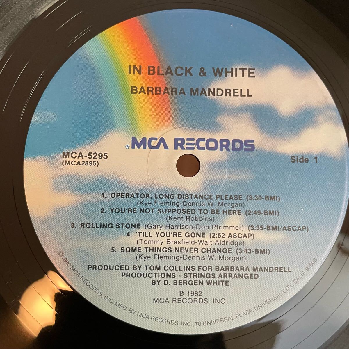 【US盤Org.】Barbara Mandrell In Black & White (1982) MCA-5295 美品_画像5