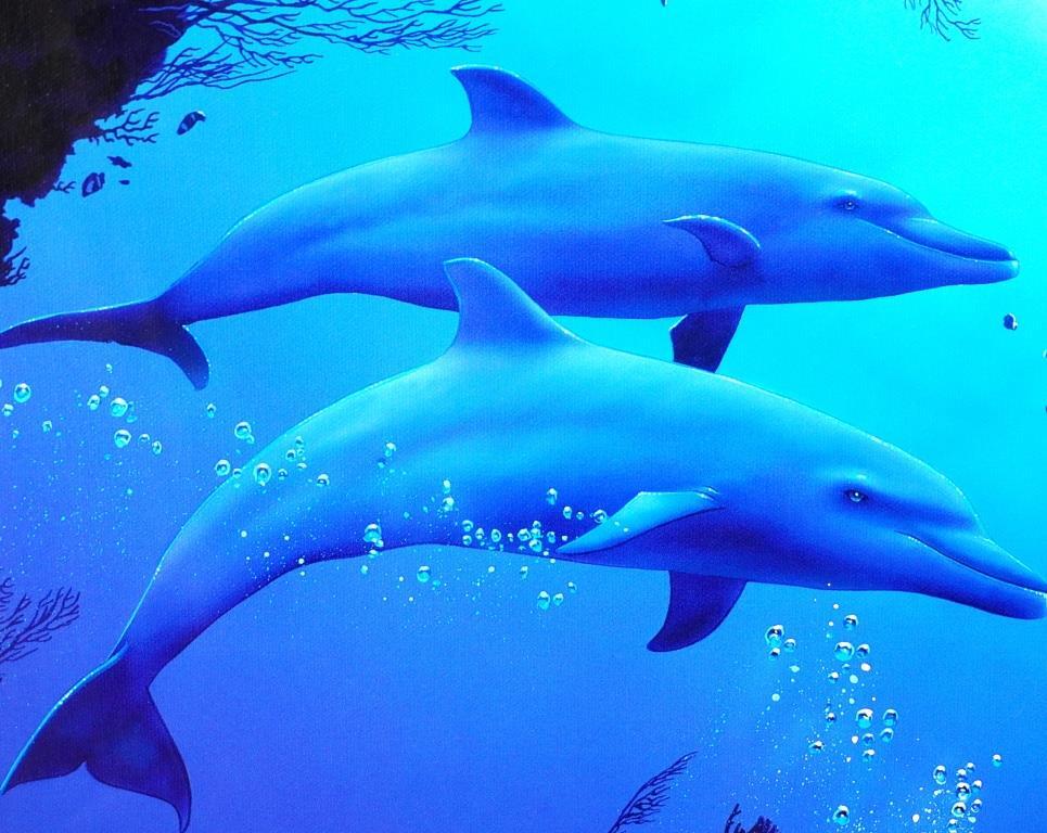 クリスチャン・ラッセン 『ファイブ ドルフィン』 シルクスクリーン クリスチャン・ラッセン 『ファイブ ドルフィン』 シルクスクリーン