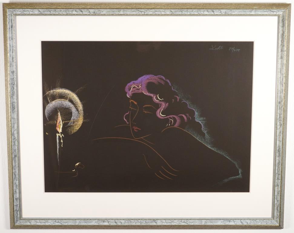 「裸婦」リトグラフ　25/30 在銘 直筆サイン 裸婦」リトグラフ 25/30 在銘 直筆サイン 裸婦」リトグラフ 25