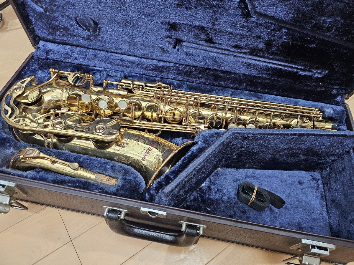 初代 YAS-62 アルトサックス パープルロゴ 網目 Jガード 6千番 ヤマハ 初代 YAS-62 アルトサックス ビンテージ品 パープルロゴ 6千番台