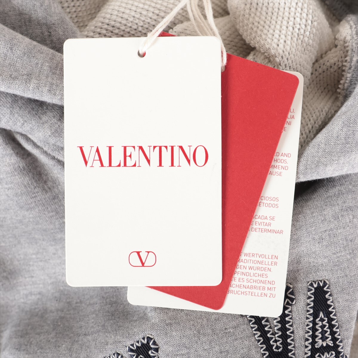 関税送料込 VALENTINO プリント ロゴ入り コットン フーディ VALENTINO ヴァレンティノ トップス 22AW 2022年 コットン