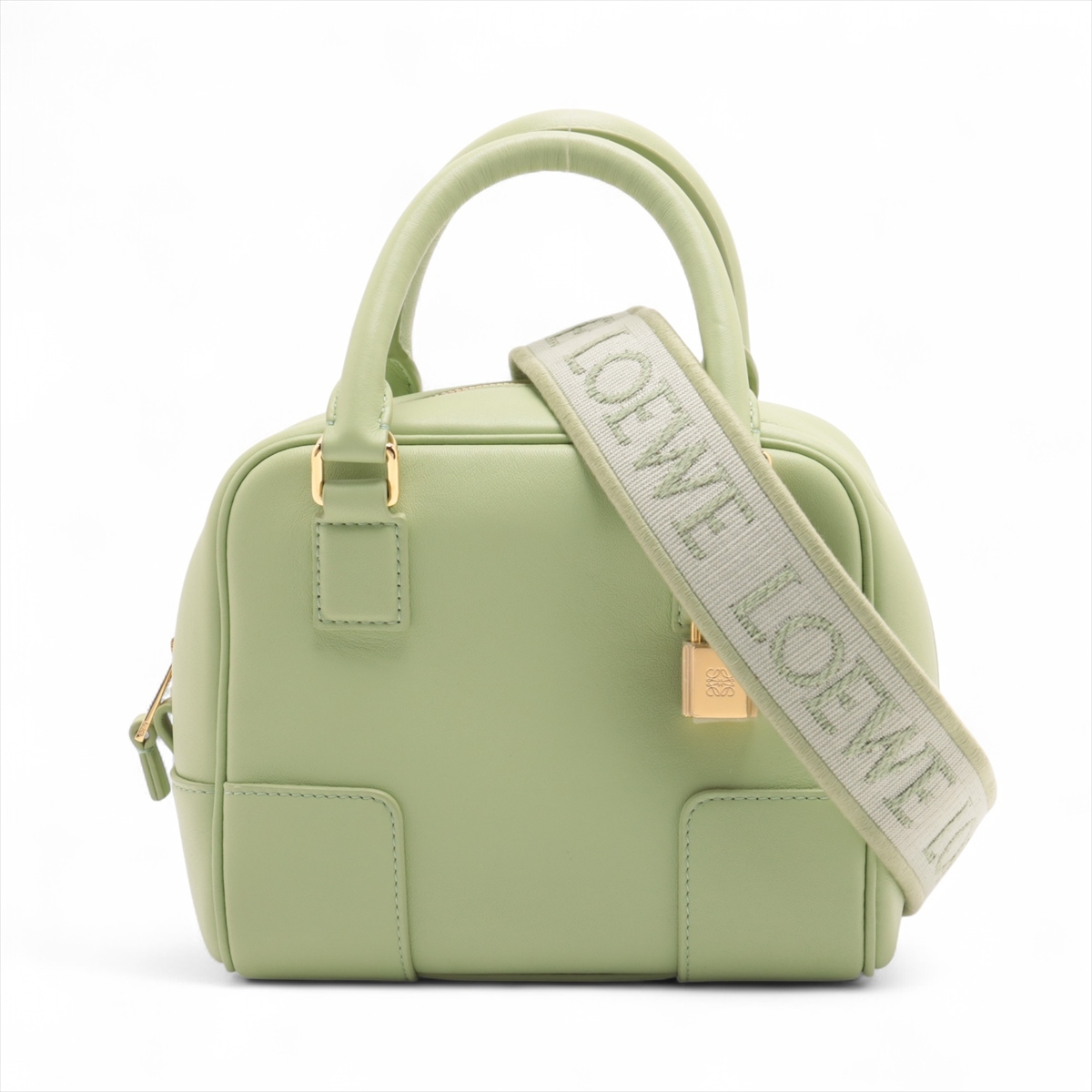 ロエベ レザー アマゾナ アナグラム 2wayバッグ LOEWE ロエベ アマソナ16 スクエア アナグラム レザー 2WAY