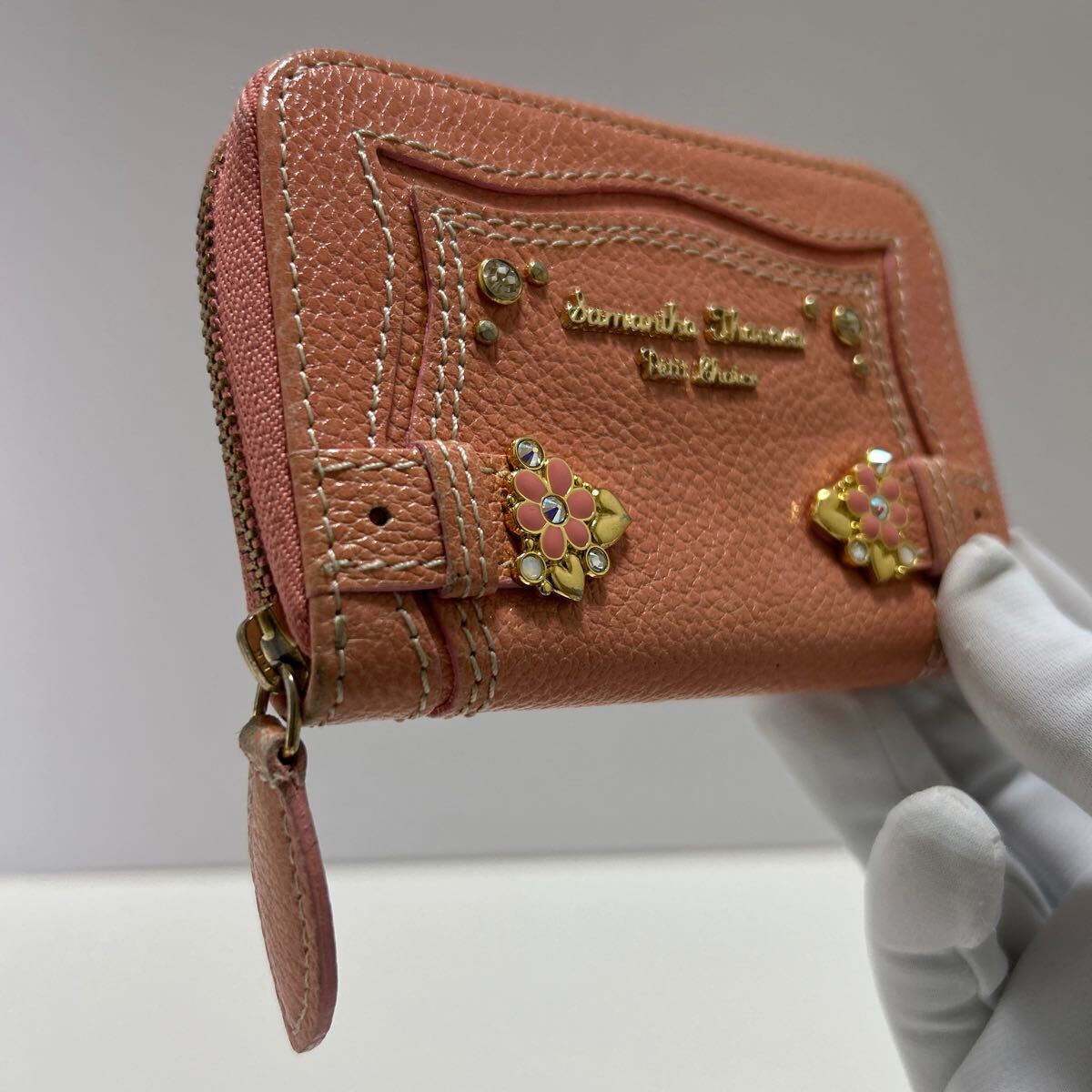 ☆良品☆ ★サマンサタバサ アイテム 5点SET★ ジップ 長財布 がま口 ミニ財布 コインケース 名刺入れ パスケース【送料無料】0722_画像7