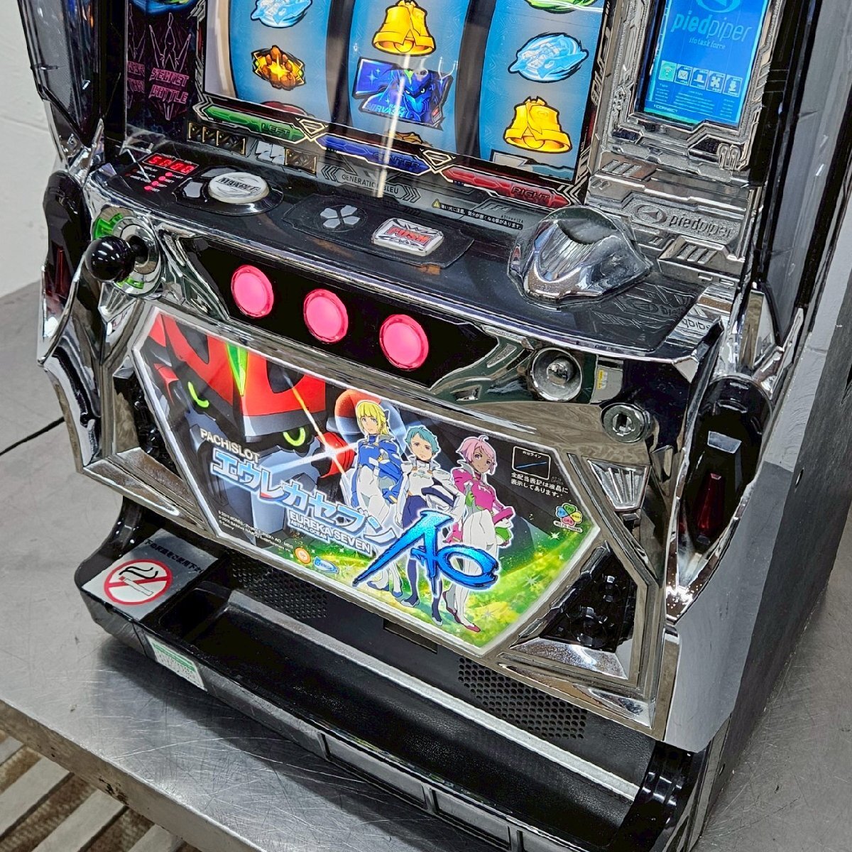 d*9様 エウレカセブンAO スロット 実機 コイン不要機 動作確認済み パチス パチスロ スロット実機 「 エウレカセブンAO 」 サミー コイン