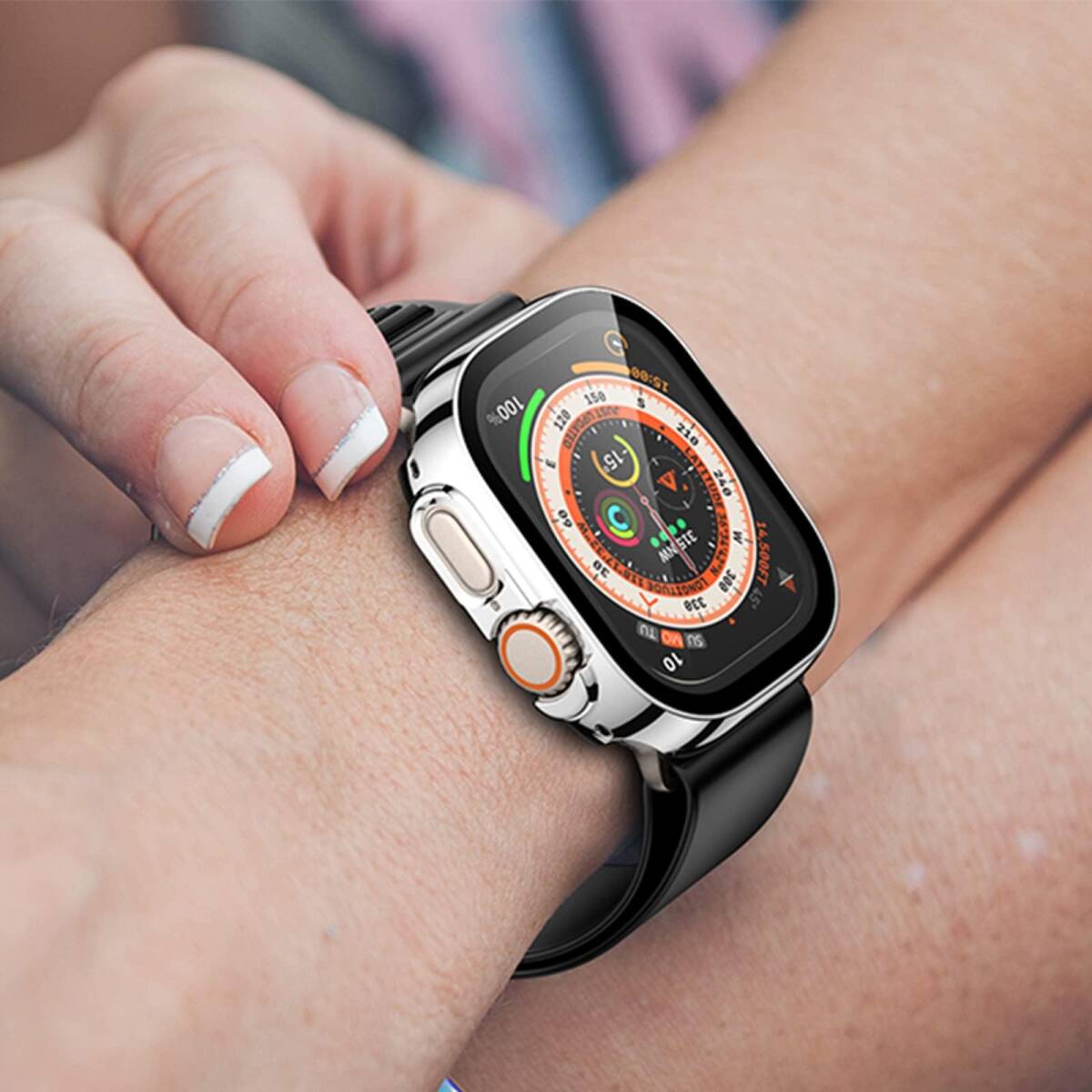Ultra2/Ultra Watch Watch Apple Apple 49mm 49mm 高透過率 全面保護 カバー アップル_画像7