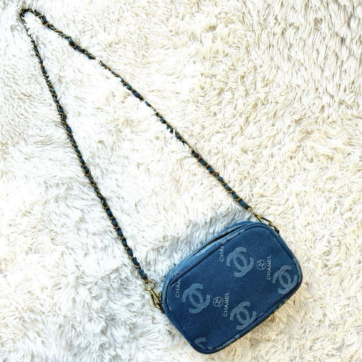 シャネル VIP会員限定 顧客ギフト デニム キャンバス ショルダーバッグ CHANEL シャネル VIP会員限定 顧客ギフト デニム キャンバス