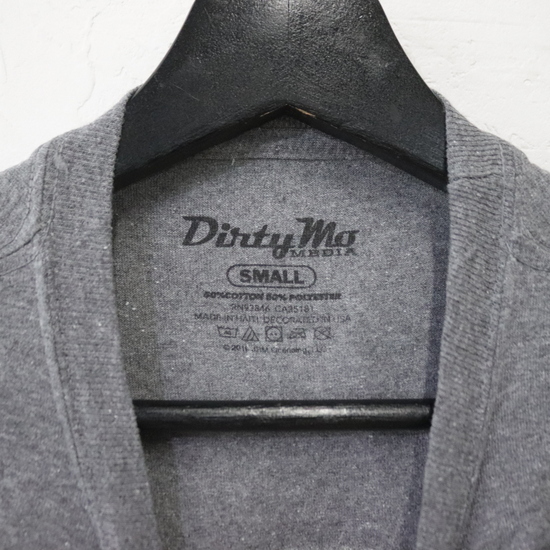 V735 2000年代制 DIRTYMO レーシングTシャツ■00s GO 表記Sサイズ グレー アメカジ ストリート アンティーク モーターサイクル 古著卸 90s