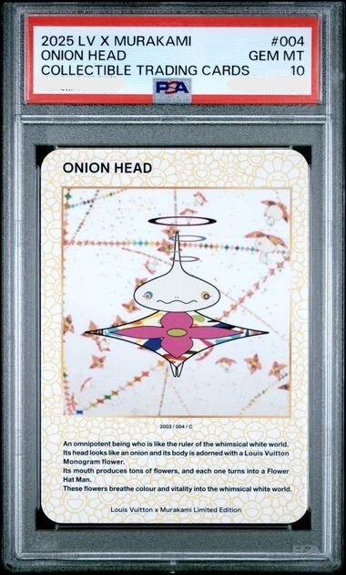 ルイ・ヴィトン × 村上隆 コレクティブルトレーディングカード Onion PSA10】LOUIS VUITTON 限定カード ONION HEAD オニオンヘッド