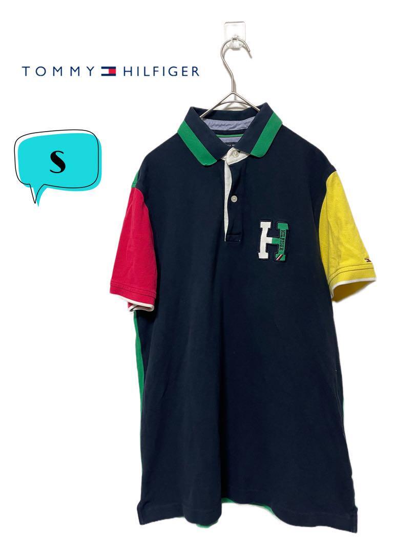 モノタイプ カラーブロック ポロシャツ Tommy Hilfiger トミーヒルフィガー カラーブロックロゴ