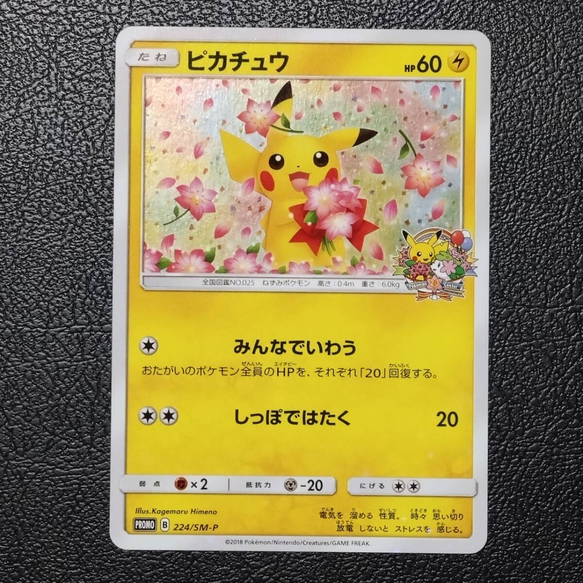PSA10 ピカチュウ ポケモンセンター20周年記念 PROMO SM-Pプロモ PSA10】ポケモンセンター20周年プロモ ピカチュウ 【ポケモン