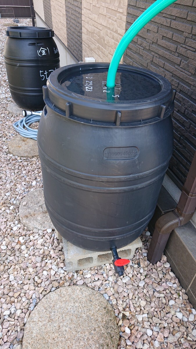 雨水タンク150Lコック付き、送料込み 雨水タンク150L黒コック付き 送料込み|Yahoo!フリマ(旧PayPay
