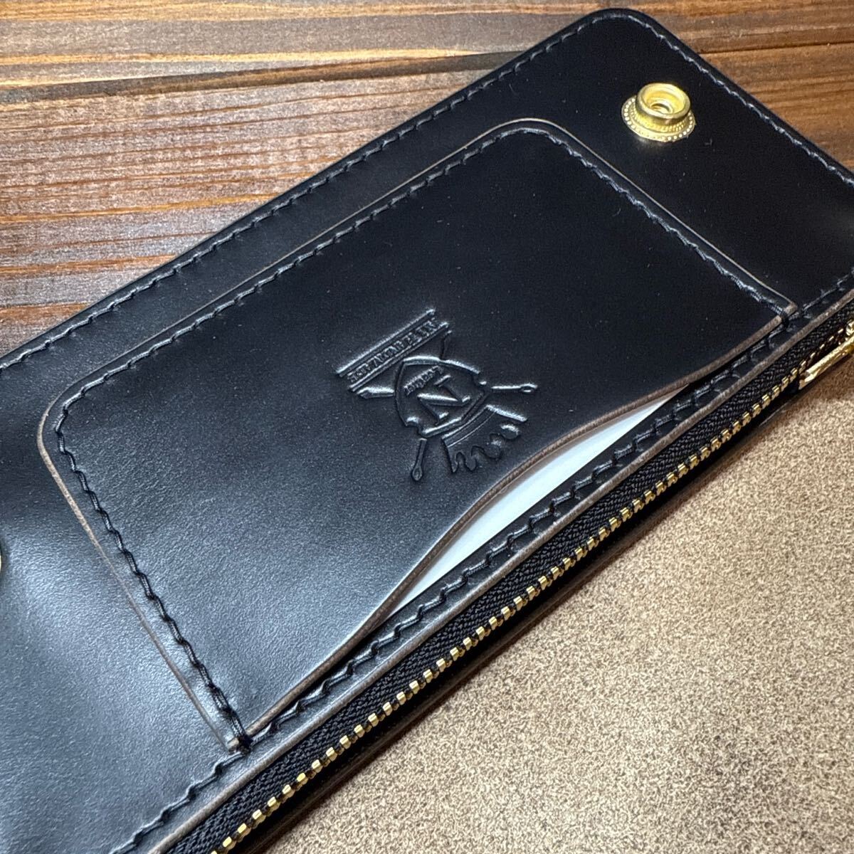 HORWEEN クロムエクセル トラッカーウォレット タロンジップ ハンドメイド HORWEEN クロムエクセル トラッカーウォレット タロンジップ