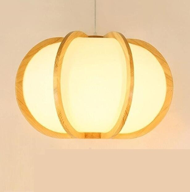 人気ペンダントライト 照明器具リビング照明 店舗照明 天井照明 ダイニング 寢室 和室和風(fēng) 木目調(diào) カボチャ型