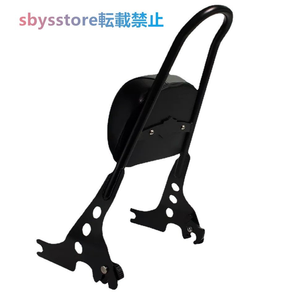 ハーレー スポーツスター デタッチャブル バックレスト シーシーバー マットブラック XL883 XL1200 パッド付き