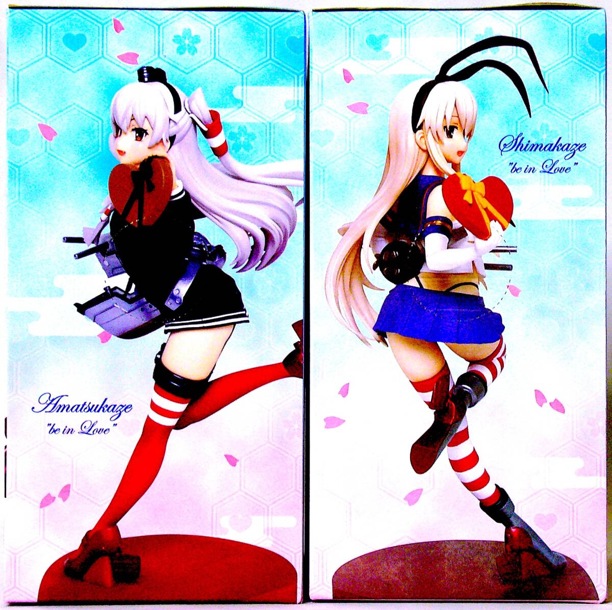 タイトー 島風 & 天津風 艦隊これくしょん -艦これ- “恋する艦娘” フィギュア 塗装済み完成品 全高約17.5cm 2個まとめ売り 未開封_画像2