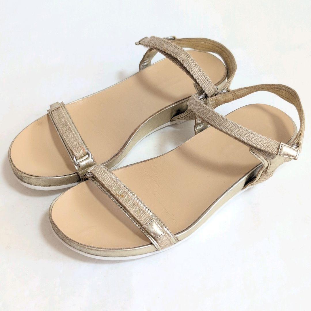 【国内発送】PRADA◆LINEAROSSA アンクルストラップサンダル PRADA プラダ サンダル アンクルストラップ サイズ38(25 0cm相当