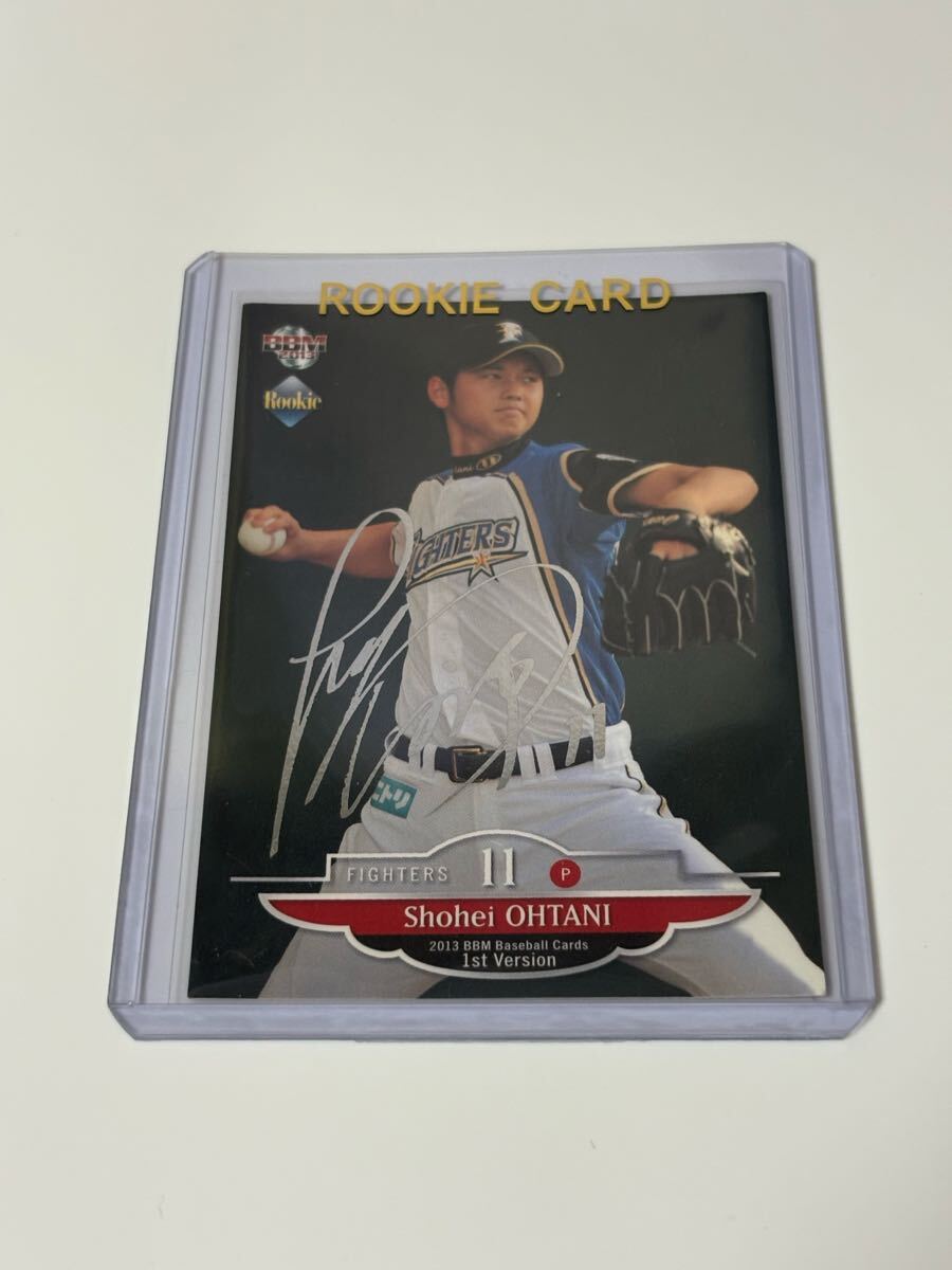 大谷翔平 BBM ルーキーカード【希少】 大谷翔平 BBM 2013 1st 銀箔サイン silver foil ルーキーカード