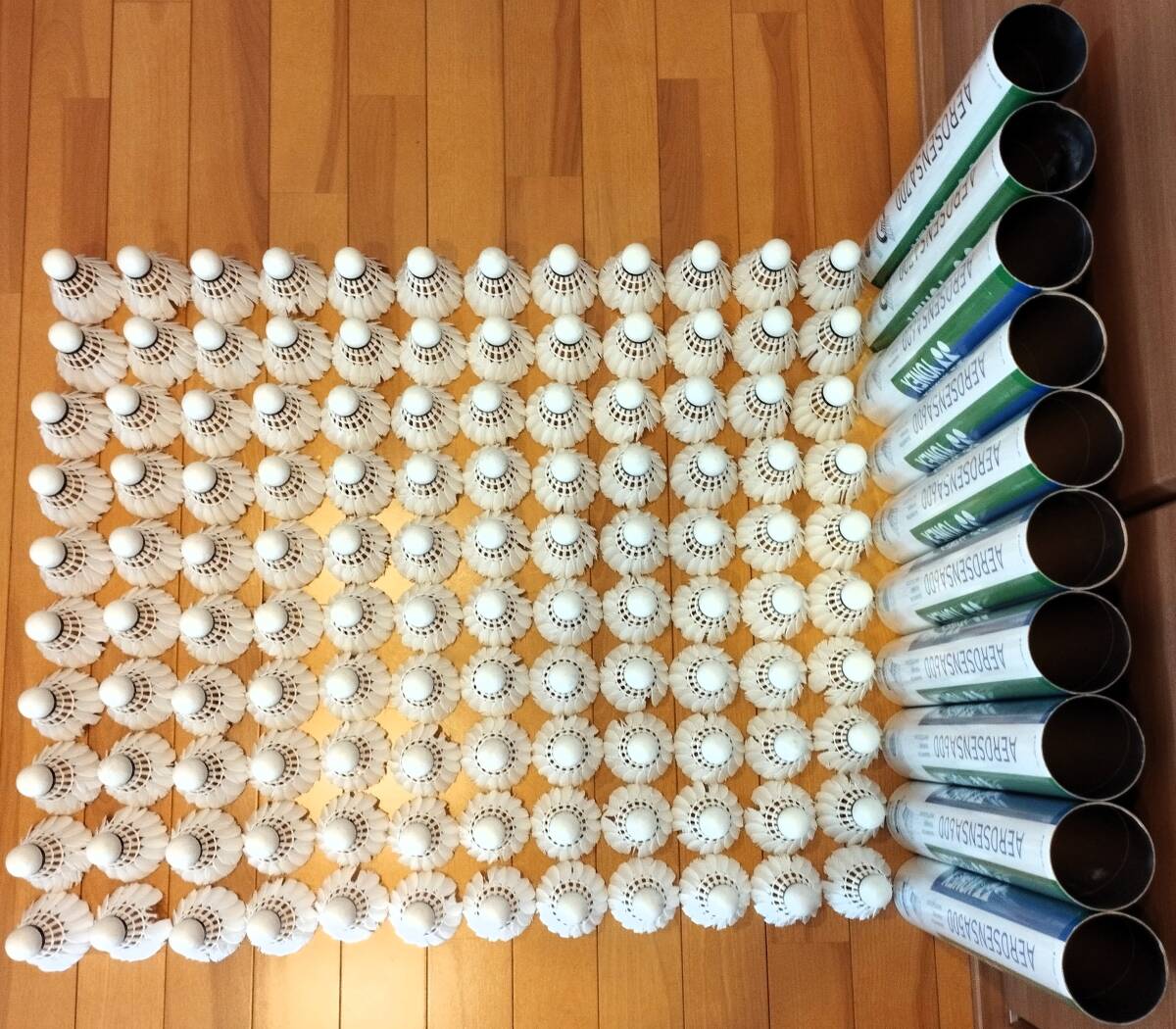 YONEX エアロセンサ700 中古 120球 YONEX シャトルコック エアロセンサ700/AEROSENSA700[12球/1