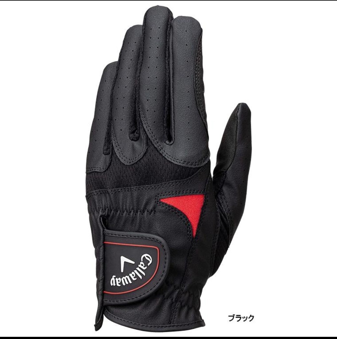 Callaway キャロウェイWarbird Glove 25 JM 全天候 ゴルフグローブ ( 左手用 ) ブラック 25㎝_画像1