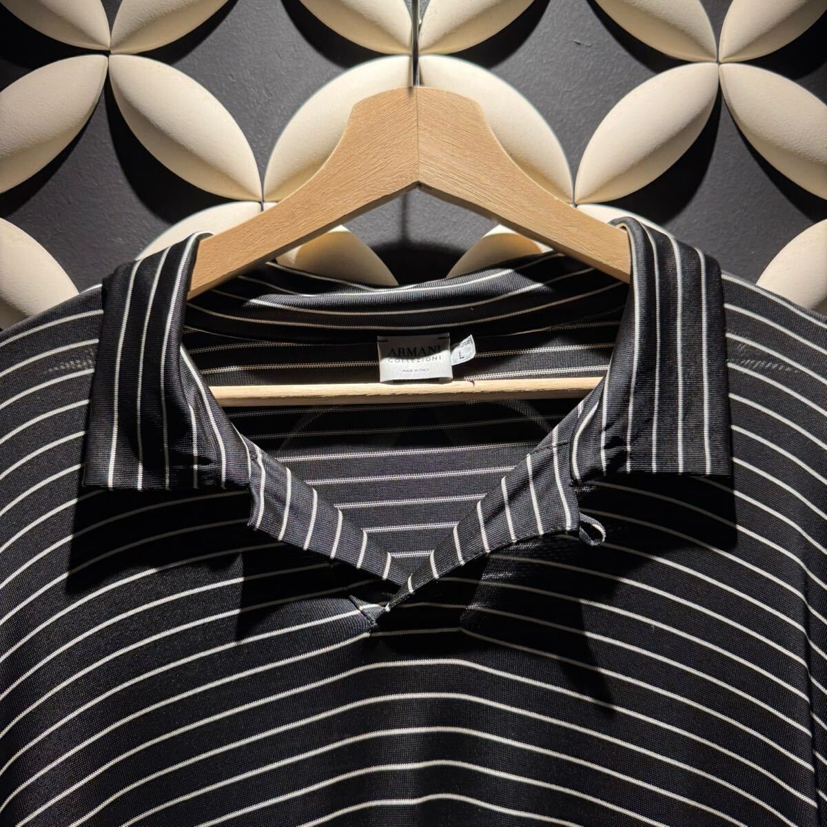 アルマーニコレッツォーニ ボーダー柄トップス/ポロシャツ_画像3