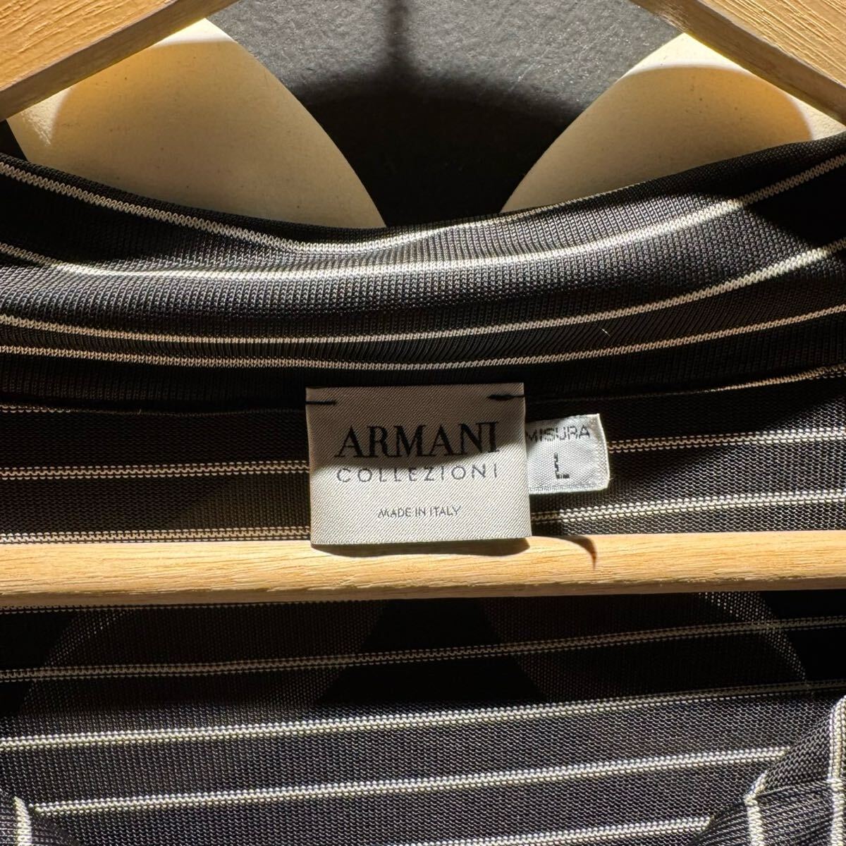アルマーニコレッツォーニ ボーダー柄トップス/ポロシャツ_画像4