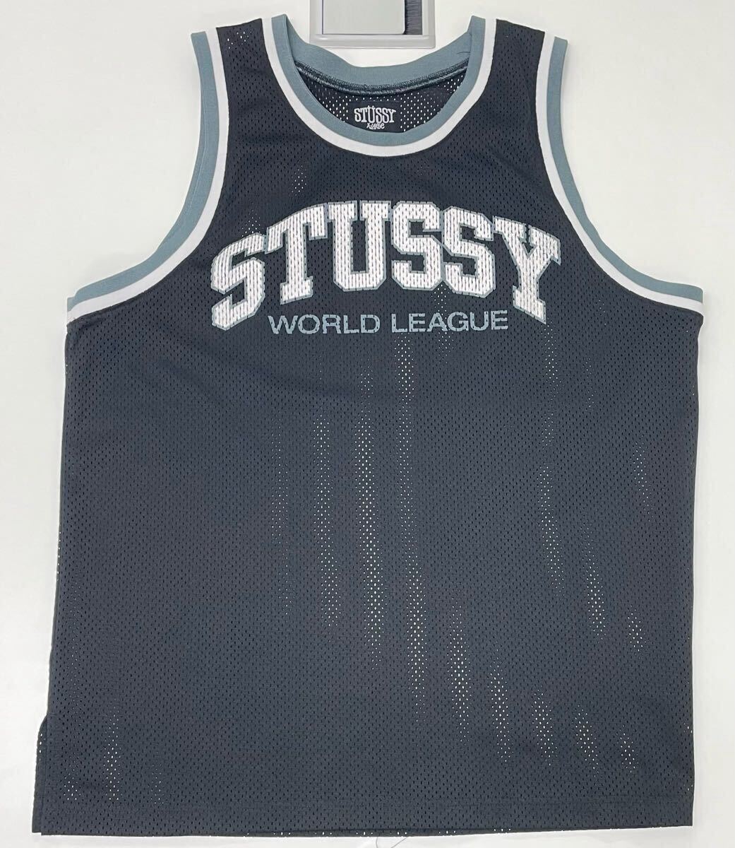 OLD stussy 90s 00s バスケシャツ XL ゲームシャツ　ステューシー 古着 ヴィンテージ タンクトップ ユニフォーム